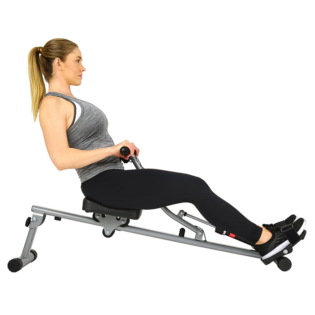  MAQUINA DE REMO CON RESISTENCIA AJUSTABLE Y MONITOR DIGITAL SF-RW1205 SUNNY HEALTH FITNESS